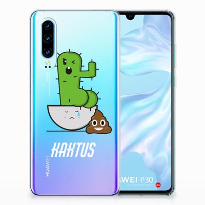 Huawei P30 Telefoonhoesje met Naam Cactus Poo