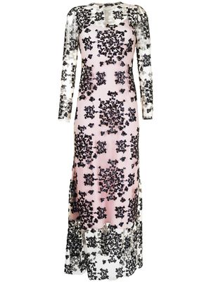 Macgraw robe Cavalleri brodée de sequins - Rose