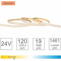 LED strip Mini Cut 2700K 5M 19 W/M 1461 lumen 24V CRI >90 Tronix 127-132 LED strip Mini Cut 2700K 5M 19 W/M 1461 lumen 24V CRI >90 Tronix 127-132