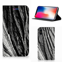 Book Wallet Case Apple iPhone X | Xs Boomschors Grijs