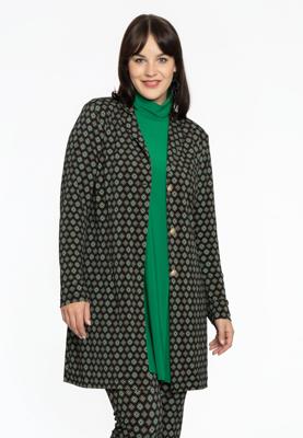 Yoek Lange blazer BARONNE | Zwart | Maat 50/52