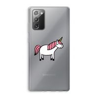 Eenhoorn: Samsung Galaxy Note 20 / Note 20 5G Transparant Hoesje