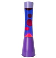 Fisura Lava Lamp Tower - Paarse Basis Met Paarse Vloeistof En Rode Lava