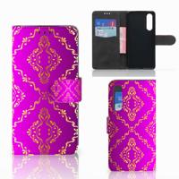 Wallet Case Huawei P30 Barok Roze | Portemonnee hoesje