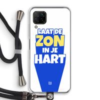 Laat de zon in je hart: Huawei P40 Lite Transparant Hoesje met koord
