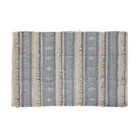 Tapijt DKD Home Decor 180 x 120 x 2 cm Blauw Katoen Wit Boho
