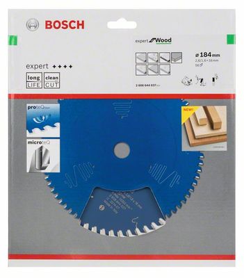 Bosch Accessoires Cirkelzaagblad expert for Wood 184x16x2.6/1.6x56 T - 2608644037
