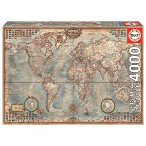 Educa 14827 puzzel Legpuzzel 4000 stuk(s) Wereld