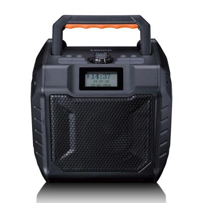 LENCO ODR-160GY - Krachtige draagbare outdoor DAB+/FM radio met Bluetooth® - IPX5 waterbestendig - Bouwradio - Grijs