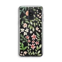 Botanical sweet flower heaven: Samsung Galaxy J8 (2018) Transparant Hoesje