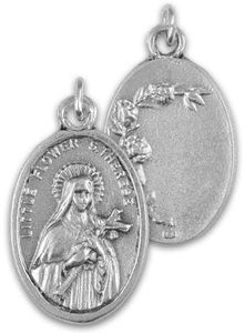 Medaille Heilige Theresia - 22 mm - Sleutelhangers - Spiritueelboek.nl