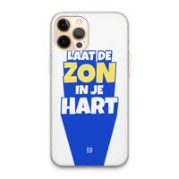 Laat de zon in je hart: iPhone 13 Pro Max Transparant Hoesje