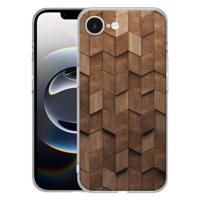 TPU Hoesje iPhone 16e - Wooden Cubes Backcover