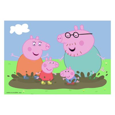 Ravensburger Legpuzzel gelukkige familie peppa pig, 2x24st.