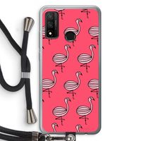 Flamingo: Huawei P Smart (2020) Transparant Hoesje met koord Flamingo: Huawei P Smart (2020) Transparant Hoesje met koord