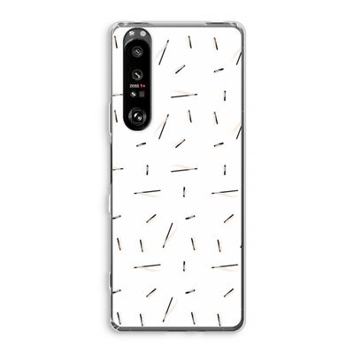 Hipster stripes: Sony Xperia 1 III Transparant Hoesje
