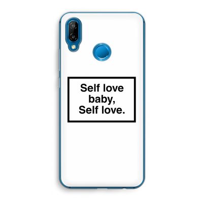 Self love: Huawei P20 Lite Transparant Hoesje