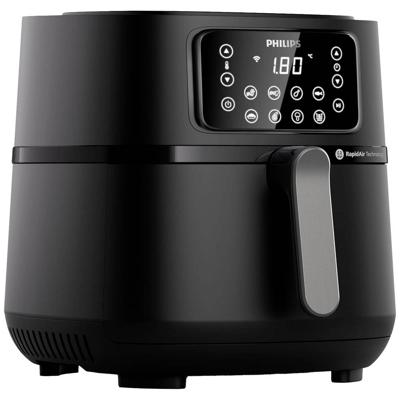 Philips Home HD9285/93 Airfryer 7.2 l 2000 W Appbased, Anti-aanbaklaag, BPA-vrij Zwart, Zilver
