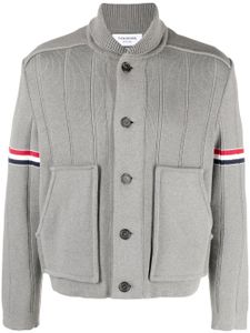 Thom Browne surchemise en maille fine - Gris