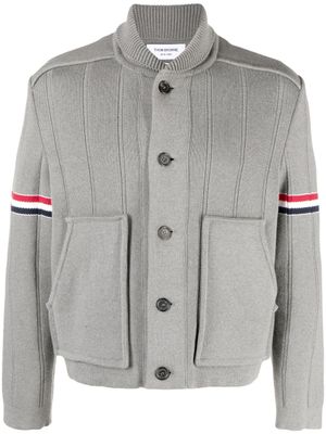 Thom Browne surchemise à simple boutonnage - Gris