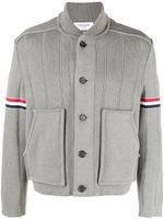 Thom Browne surchemise en maille fine - Gris - thumbnail