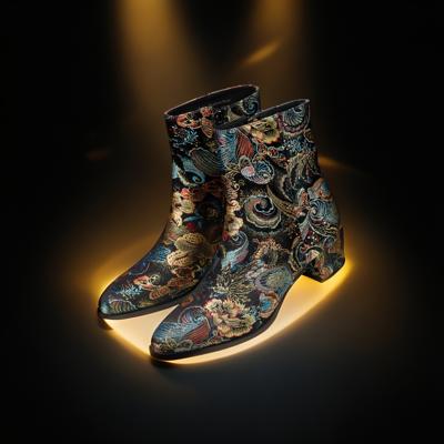 Shiny Shadow Lady Boot Lureaux - Handgemaakte Nette Schoenen Voor Heren