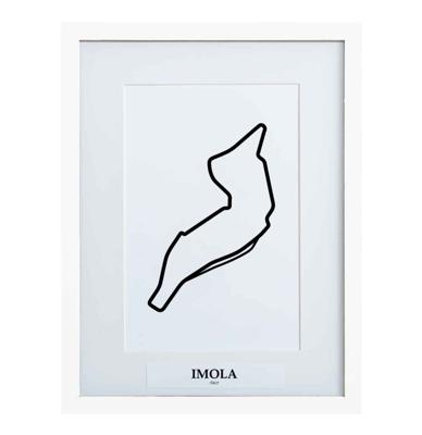 Formule 1 Circuit Imola 3D Print - Wit