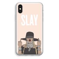 Slay All Day: iPhone XS Transparant Hoesje