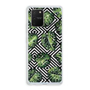 Geometrische jungle: Samsung Galaxy S10 Lite Transparant Hoesje