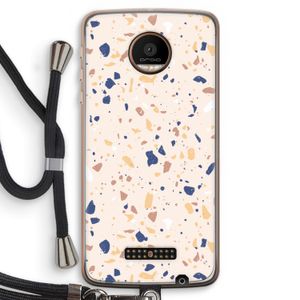 Terrazzo N°23: Motorola Moto Z Force Transparant Hoesje met koord