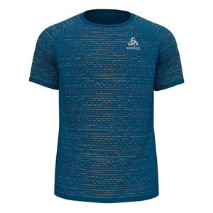 Odlo Blackcomb Ceramico Hardloopshirt Korte Mouwen Blauw Heren
