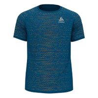 Odlo Blackcomb Ceramico Hardloopshirt Korte Mouwen Blauw Heren - thumbnail