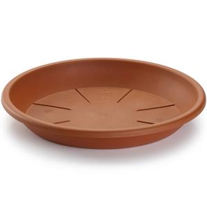 PlasticForte Opvangschaal Plantenpot - terracotta - D36 cm - Kunststof - onderbord