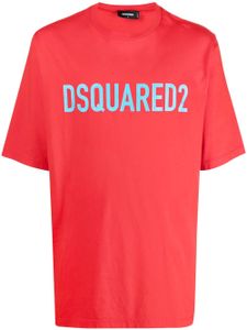 DSQUARED2 t-shirt en coton à logo imprimé - Rouge