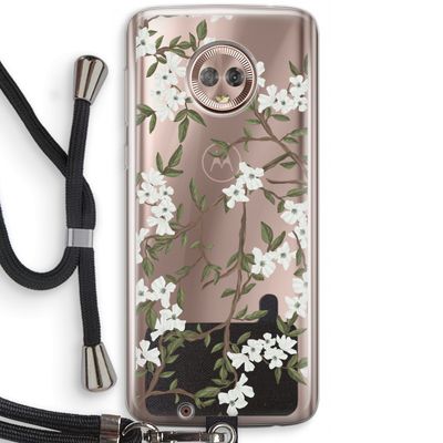 Blossoming spring: Motorola Moto G6 Transparant Hoesje met koord