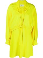 AMI Paris robe courte à fermeture nouée - Jaune