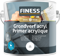 finess grondverf acryl wit 0.25 ltr - thumbnail