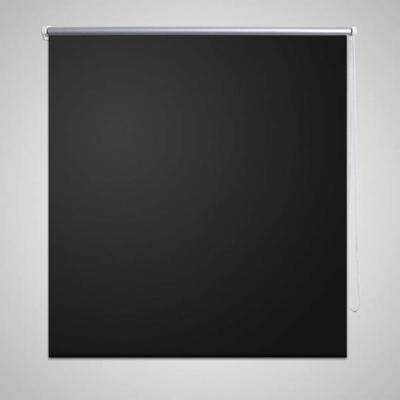 VidaXL Rolgordijn verduisterend 160 x 230 cm zwart