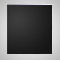 VidaXL Rolgordijn verduisterend 160 x 230 cm zwart