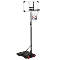 Basketbalstandaard 216-250 cm polycarbonaat transparant - thumbnail