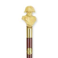 A WALKING STICK WITH RESIN HANDLE OF NAPOLEON A WALKING STICK WITH RESIN HANDLE OF NAPOLEON