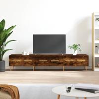 Tv-meubel 150x36x30 cm bewerkt hout gerookt eikenkleurig Tv-meubel 150x36x30 cm bewerkt hout gerookt eikenkleurig
