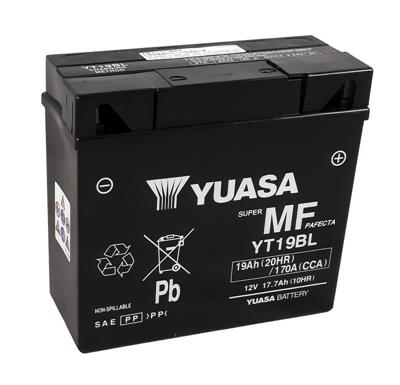 YUASA Gesloten batterij onderhoudsvrij, Batterijen voor motor & scooter, YT19BL
