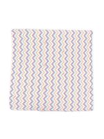 Missoni Kids couverture à motif zig-zag - Blanc