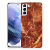 Samsung Galaxy S21 Plus | TPU | Siliconen hoesje | Marmer Bruin