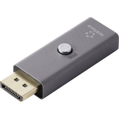 Renkforce RF-6903988 DisplayPort EDID-emulator Aluminium-grijs 8K UHD