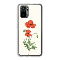 Red poppy: Xiaomi Redmi Note 10 Pro Transparant Hoesje