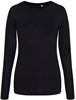 Just Cool JT002F Women´s Long Sleeve Tri-Blend T - Solid Black - XS