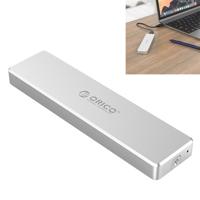 ORICO PCM2-C3 M. 2 M-sleutel tot USB 3 1 Gen2 USB-C/type-C push-top Solid State schijfbehuizing de maximale draagkracht: 2 TB (zilver)