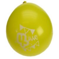 8x stuks 4 jarige feestartikelen ballonnen van 25 cm   -